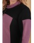 TENSI 301 Платье (черный+ пепельно-розовый)