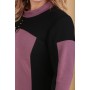 TENSI 301 Платье (черный+ пепельно-розовый)