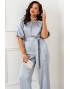 BEAUTIFUL-FREE 6381 стальной Костюм брючный BEAUTIFUL-FREE 6381 стальной Костюм брючный