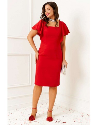 BEAUTIFUL-FREE 6385 красный Платье