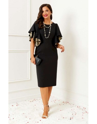 BEAUTIFUL-FREE 6390 черный с золотом Платье BEAUTIFUL-FREE 6390 черный с золотом Платье