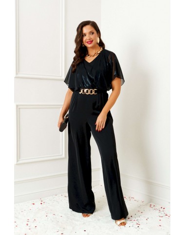 BEAUTIFUL-FREE 6391 черный/прозрачный Комбинезон BEAUTIFUL-FREE 6391 черный/прозрачный Комбинезон