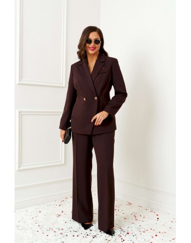 BEAUTIFUL-FREE 6405 шоколад Костюм брючный
