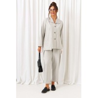 BEAUTIFUL-FREE 6421 серый Костюм брючный