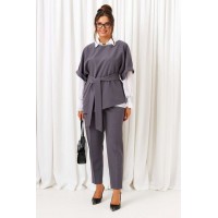 BEAUTIFUL-FREE 6436 графит Костюм брючный