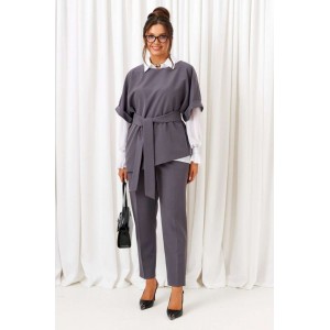 BEAUTIFUL-FREE 6436 графит Костюм брючный