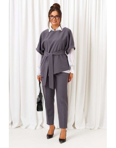 BEAUTIFUL-FREE 6436 графит Костюм брючный