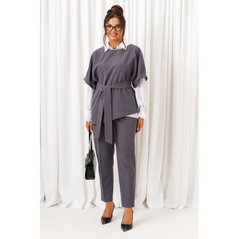 BEAUTIFUL-FREE 6436 графит Костюм брючный