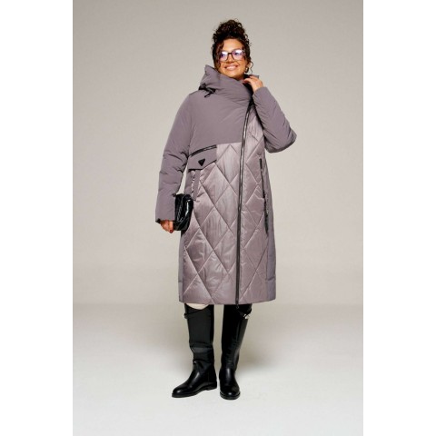 BEAUTIFUL-FREE 8023 дымчато-лиловый Пальто BEAUTIFUL-FREE 8023 дымчато-лиловый Пальто