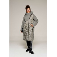 BEAUTIFUL-FREE 8023 серый Пальто