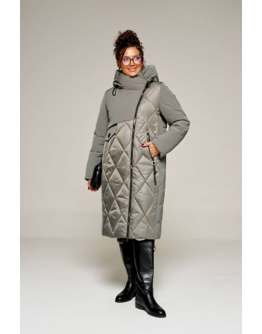 BEAUTIFUL-FREE 8023 серый Пальто