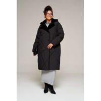 BEAUTIFUL-FREE 8024 черный Пальто