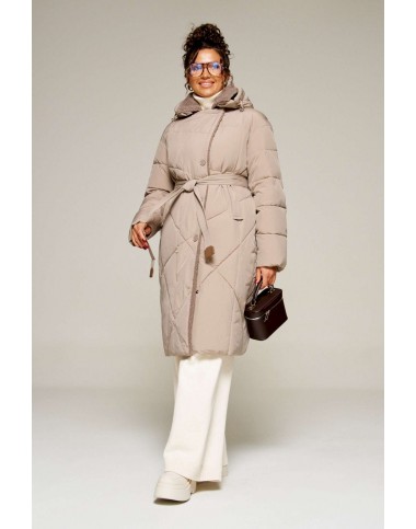 BEAUTIFUL-FREE 8024 капучино Пальто