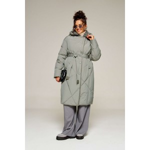 BEAUTIFUL-FREE 8024 шалфей Пальто