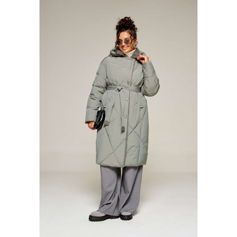 BEAUTIFUL-FREE 8024 шалфей Пальто BEAUTIFUL-FREE 8024 шалфей Пальто