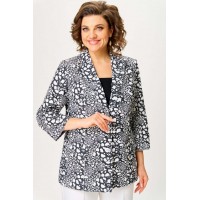 БелЭльСтиль 412-303 черно-белый Жакет