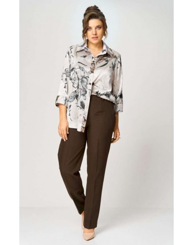 БелЭльСтиль 609-323 темно-коричневый Брюки