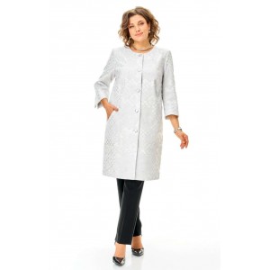 БелЭльСтиль 727-291 серебро Кардиган БелЭльСтиль 727-291 серебро Кардиган