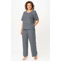 БелЭльСтиль 875-322/605-273 сине-белый Костюм