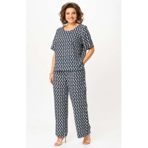 БелЭльСтиль 875-322/605-273 сине-белый Костюм