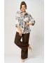 БелЭльСтиль 877-326/601-288  бежевый+коричневый Костюм