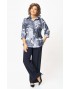 БелЭльСтиль 877-326/601-288 синий принт+синий Костюм