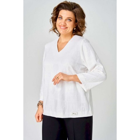 БелЭльСтиль 880-330 белый принт Блуза